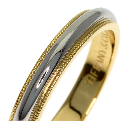 TIFFANY&Co. Milgrain Ring K18 Yellow Gold PT950Ladies [Used]