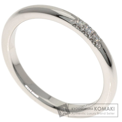 TIFFANY&Co. Forever 3P Diamond Ring Platinum PT950 Ladies [Used]