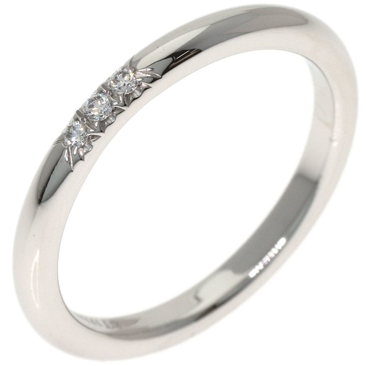 TIFFANY&Co. Forever 3P Diamond Ring Platinum PT950 Ladies [Used]