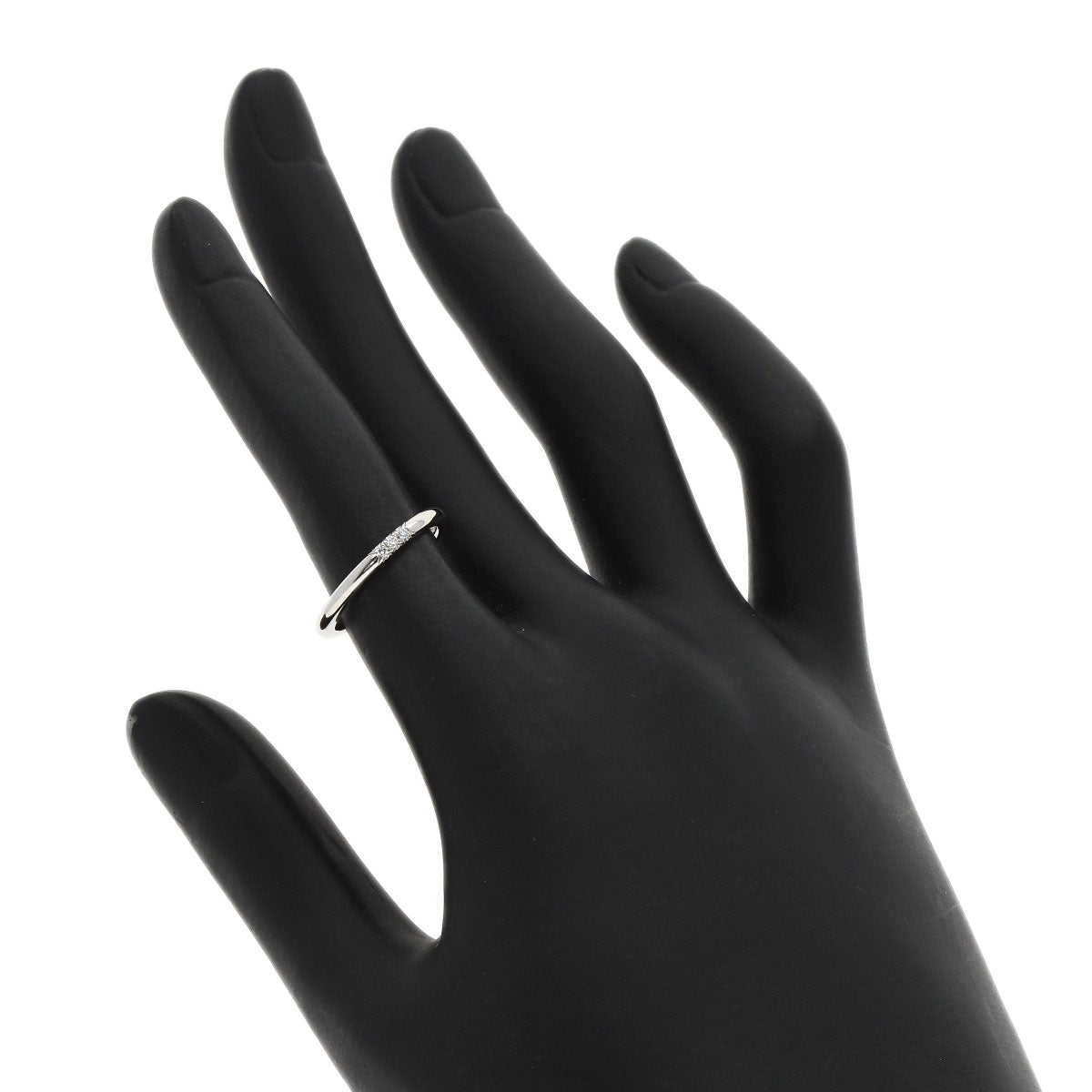 TIFFANY&Co. Forever 3P Diamond Ring Platinum PT950 Ladies [Used]
