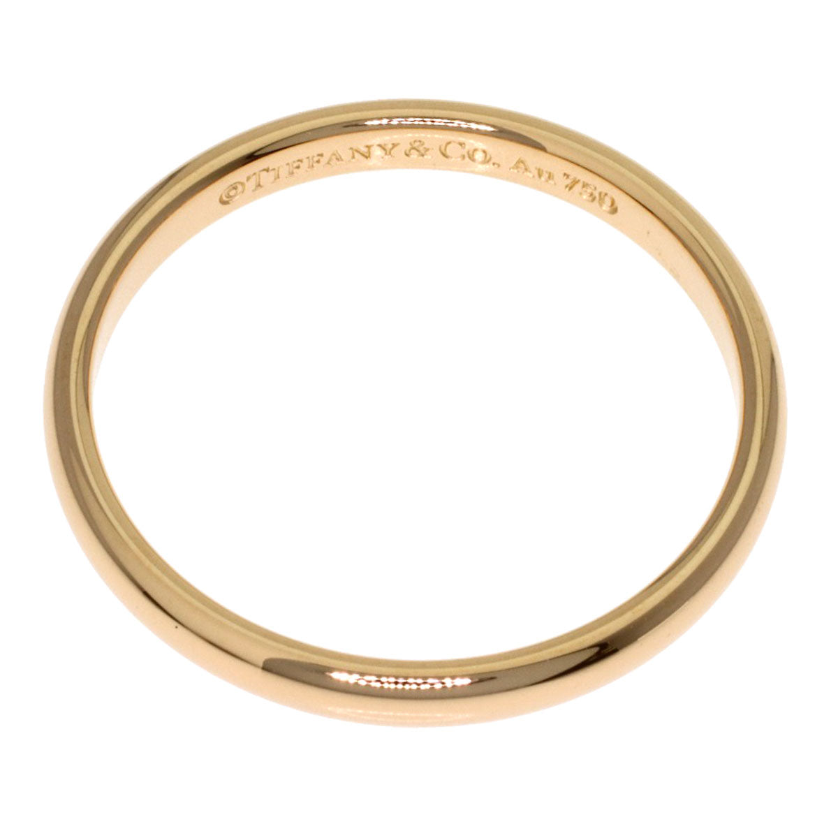 TIFFANY&Co. Wedding band Ring K18 Pink Gold Ladies [Used]