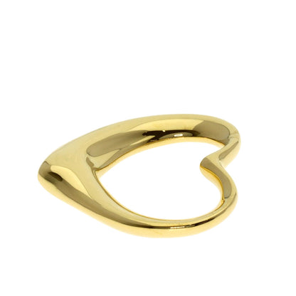 TIFFANY&Co. Open heart Pendant top K18 Yellow Gold Ladies [Used]
