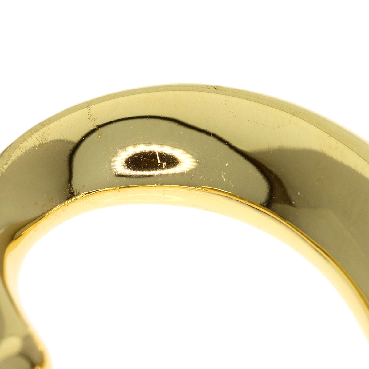 TIFFANY&Co. Open heart Pendant top K18 Yellow Gold Ladies [Used]
