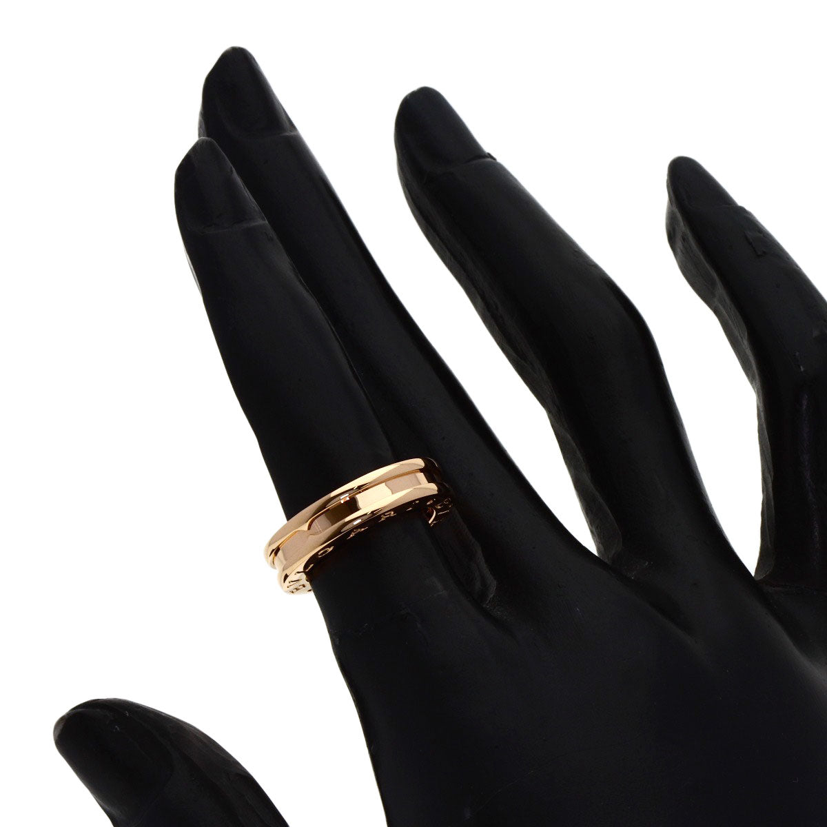 BVLGARI B.zero1 1 Band #47 Ring K18 Pink Gold Ladies [Used]