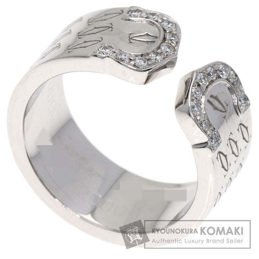 カルティエ C2リング ダイヤモンド 2000年 Xmas限定 #49 リング・指輪 K18ホワイトゴールド レディース 【中古】【CARTIER】