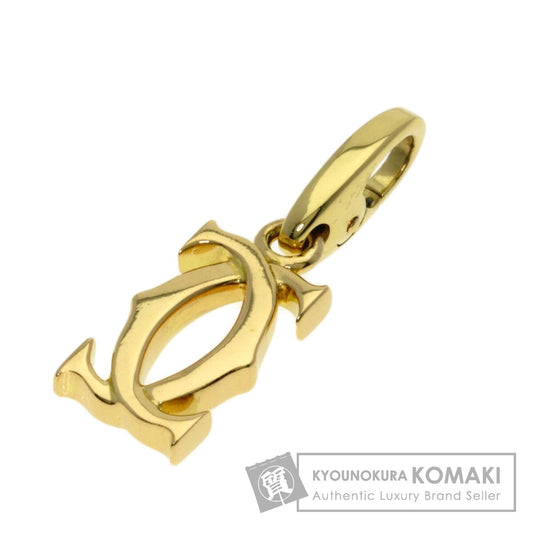 CARTIER 2C Charm TOP Pendant top K18 Yellow Gold Ladies [Used]