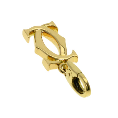 CARTIER 2C Charm TOP Pendant top K18 Yellow Gold Ladies [Used]