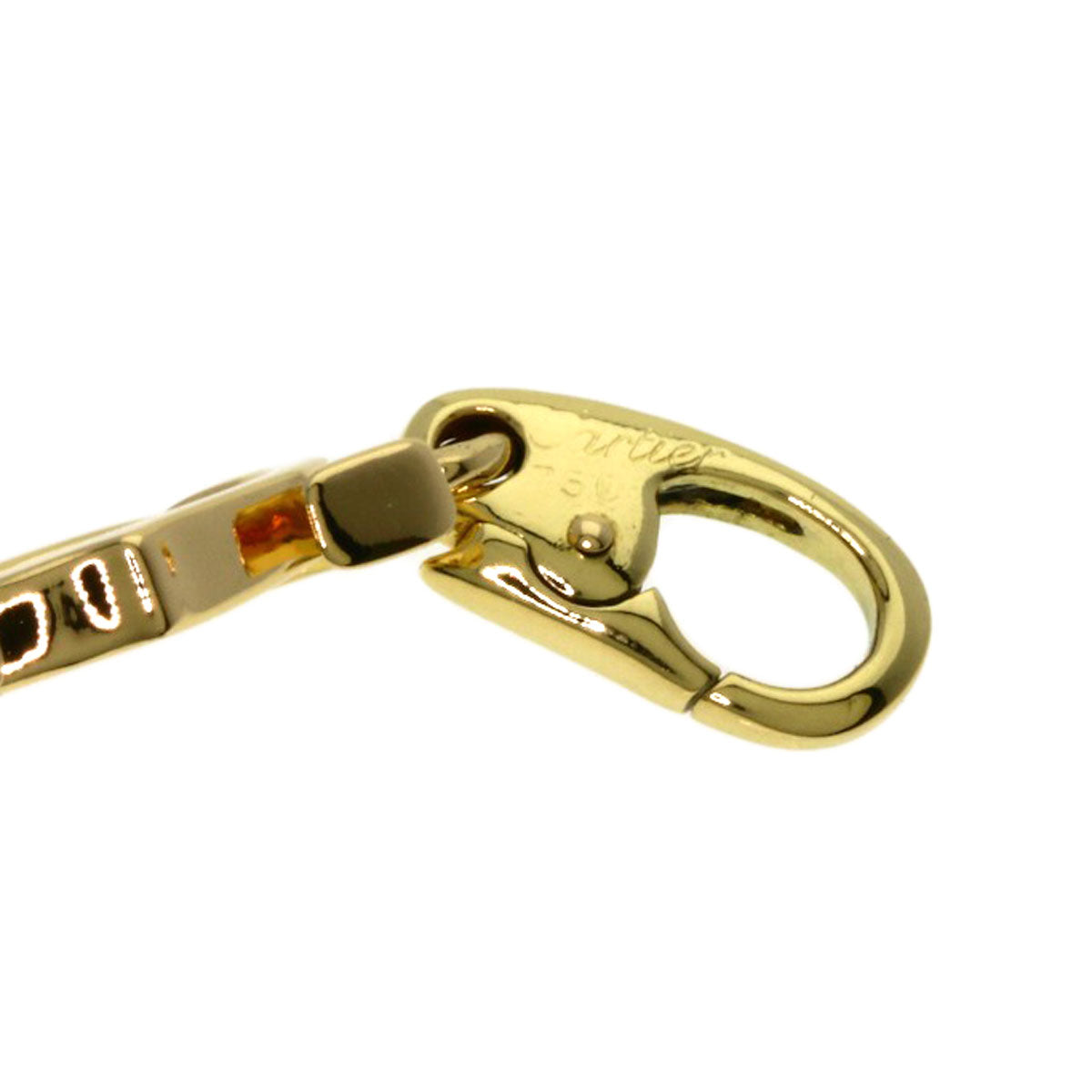 CARTIER 2C Charm TOP Pendant top K18 Yellow Gold Ladies [Used]