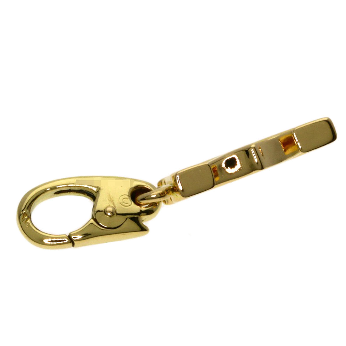 CARTIER 2C Charm TOP Pendant top K18 Yellow Gold Ladies [Used]