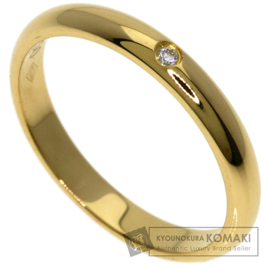 CARTIER Wedding 1P Diamond #49 Ring K18 Yellow Gold Ladies [Used]