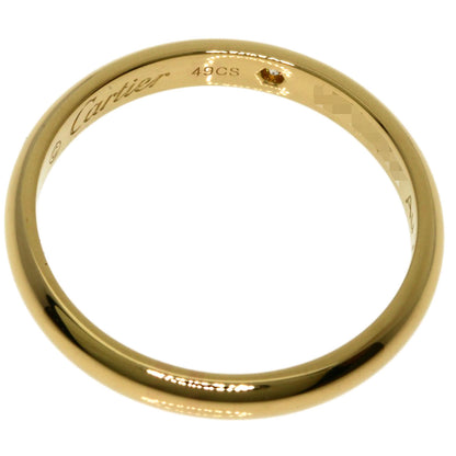 CARTIER Wedding 1P Diamond #49 Ring K18 Yellow Gold Ladies [Used]