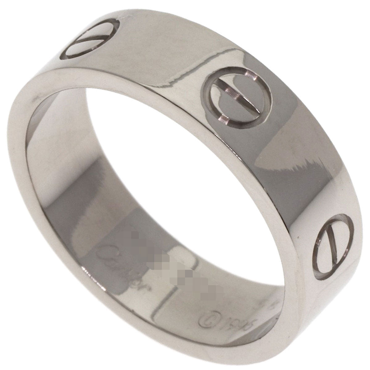 CARTIER love ring #58 Ring K18 White Gold Ladies [Used]