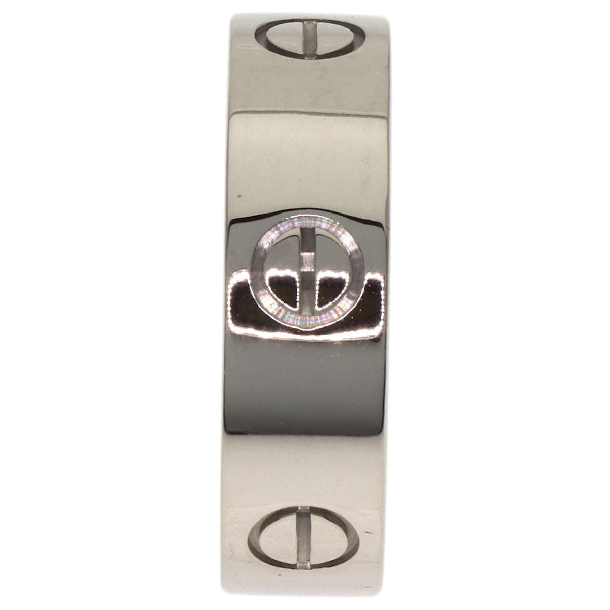 CARTIER love ring #58 Ring K18 White Gold Ladies [Used]