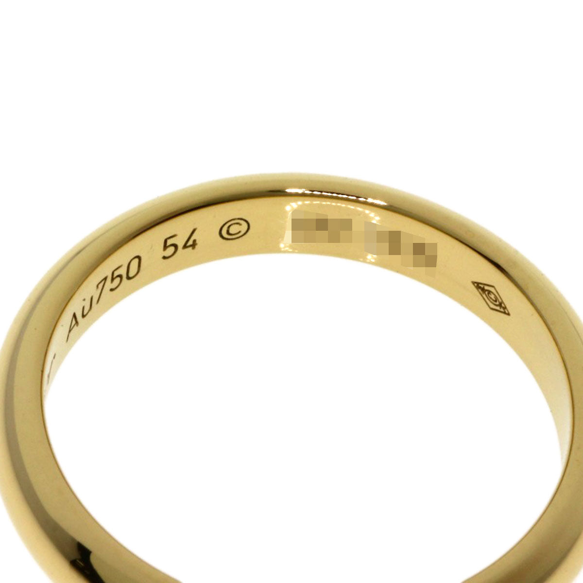 CARTIER Wedding # 54 Ring K18 Yellow Gold Ladies [Used]