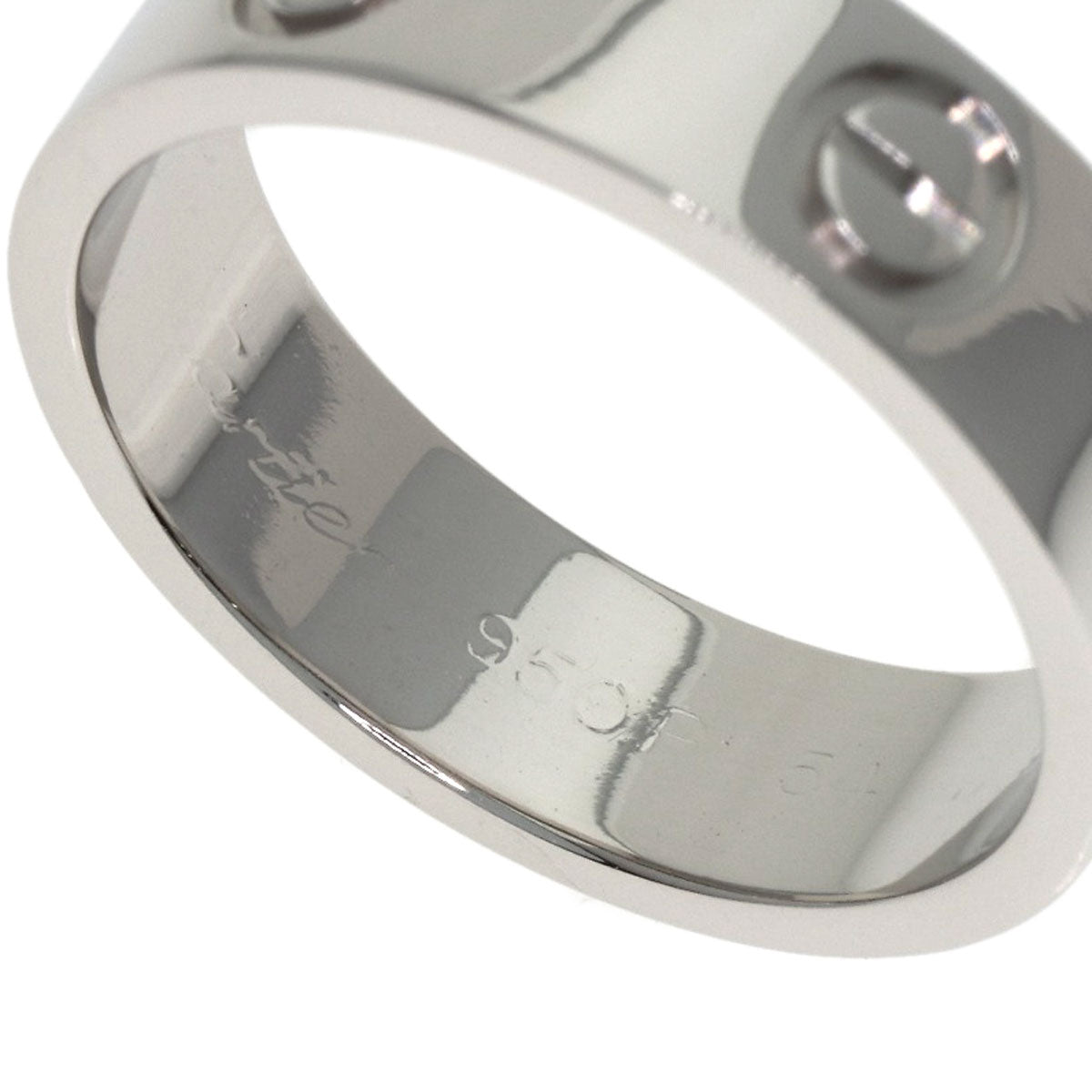 CARTIER love ring #54 Ring Platinum PT950 Ladies [Used]