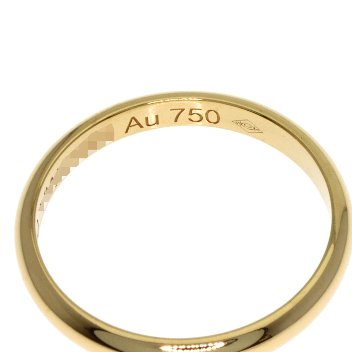 CARTIER 1895 Wedding #50 Ring K18 Yellow Gold Ladies [Used]