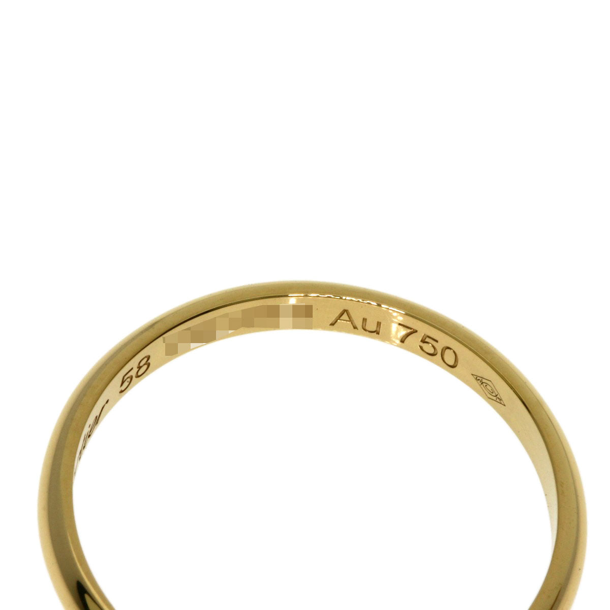 CARTIER Wedding #58 Ring K18 Yellow Gold Ladies [Used]