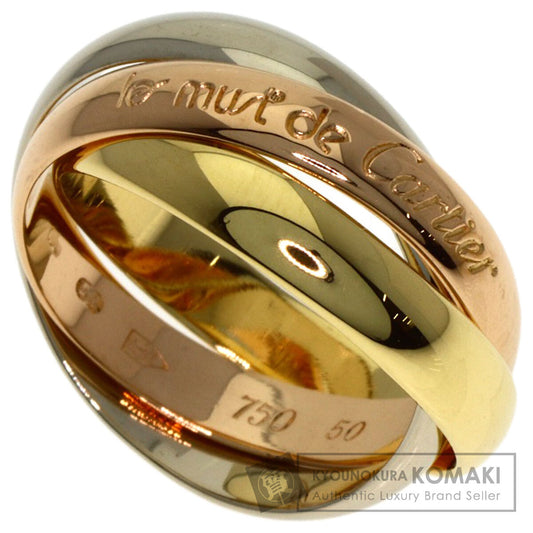 CARTIER Trinity #50 Ring K18 Yellow Gold K18 White GoldLadies [Used]