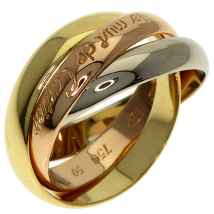 CARTIER Trinity #50 Ring K18 Yellow Gold K18 White GoldLadies [Used]