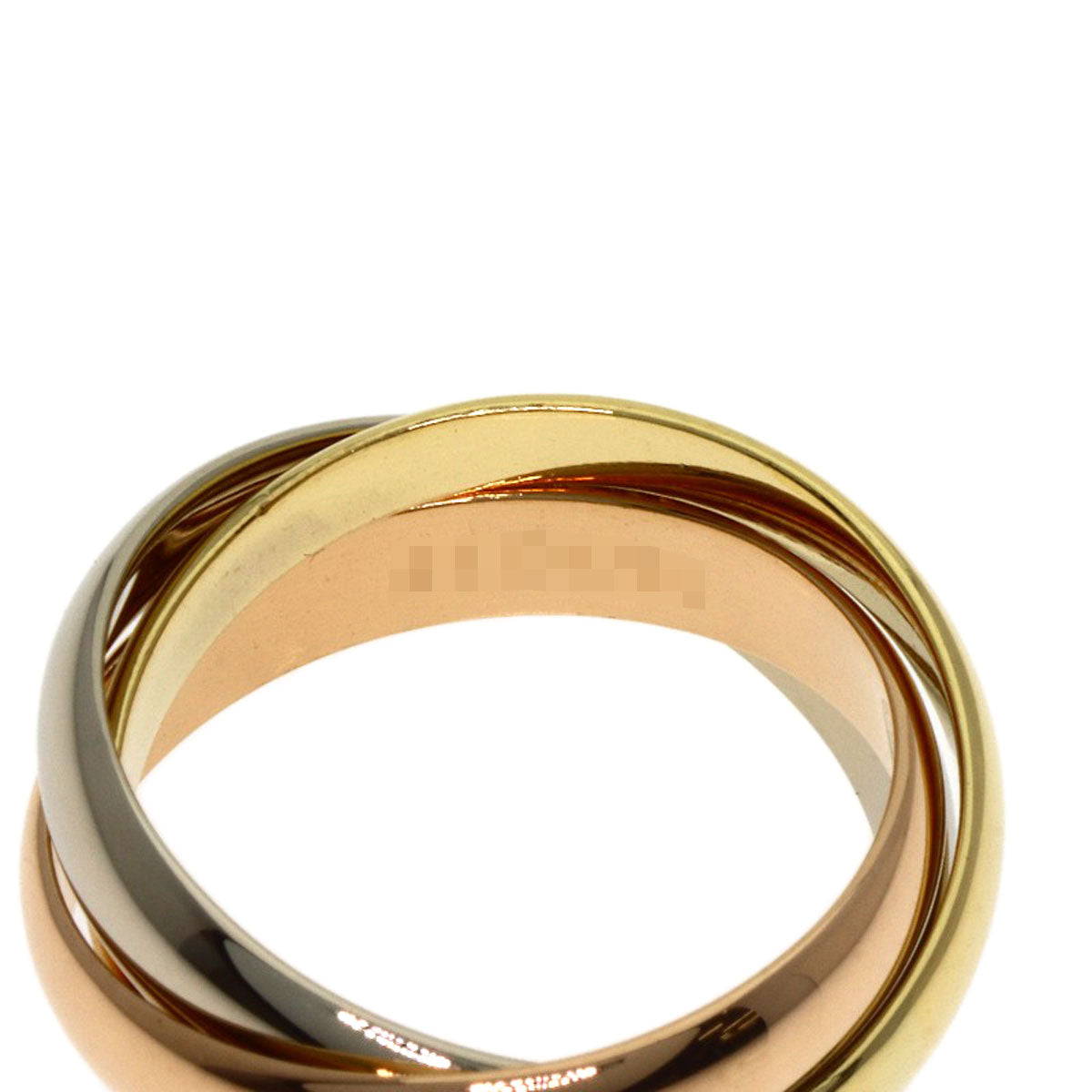 CARTIER Trinity #50 Ring K18 Yellow Gold K18 White GoldLadies [Used]