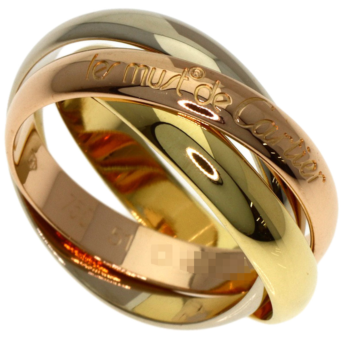 CARTIER Trinity #51 Ring K18 Yellow Gold K18 White GoldLadies [Used]
