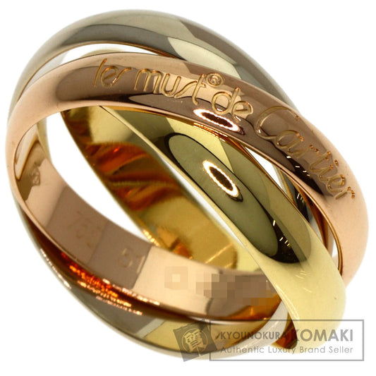 CARTIER Trinity #51 Ring K18 Yellow Gold K18 White GoldLadies [Used]