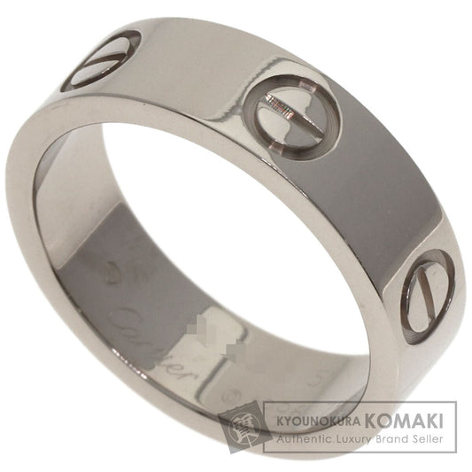 CARTIER love ring #51 Ring K18 White Gold Ladies [Used]