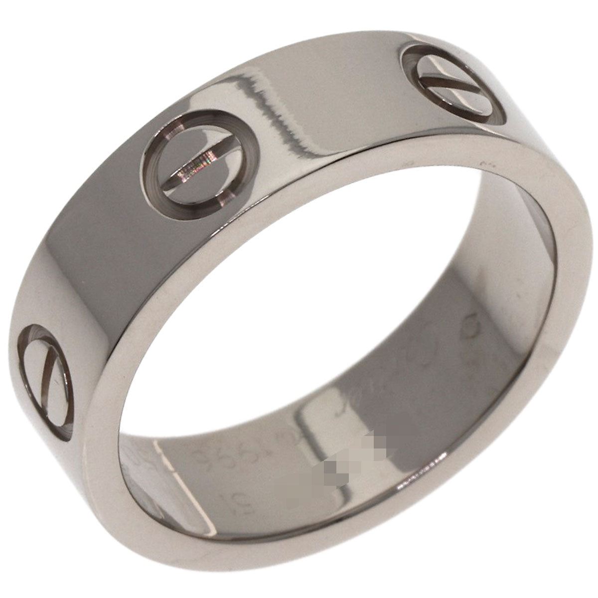 CARTIER love ring #51 Ring K18 White Gold Ladies [Used]