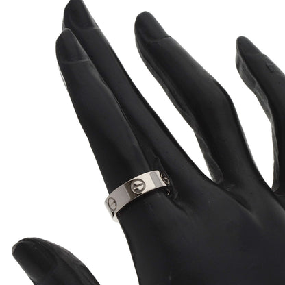 CARTIER love ring #51 Ring K18 White Gold Ladies [Used]
