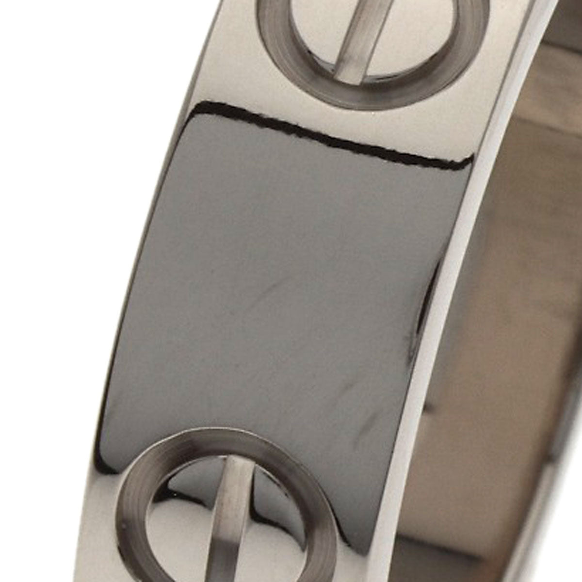 CARTIER love ring #51 Ring K18 White Gold Ladies [Used]