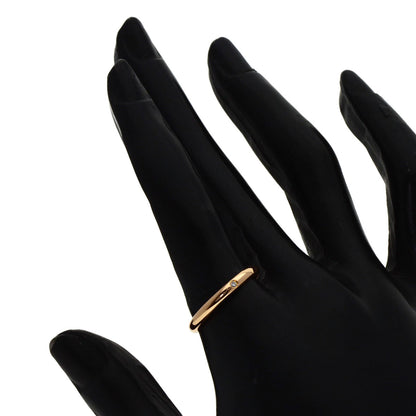 CARTIER 1895 Wedding 1P Diamond #55 Ring K18 Pink Gold Ladies [Used]