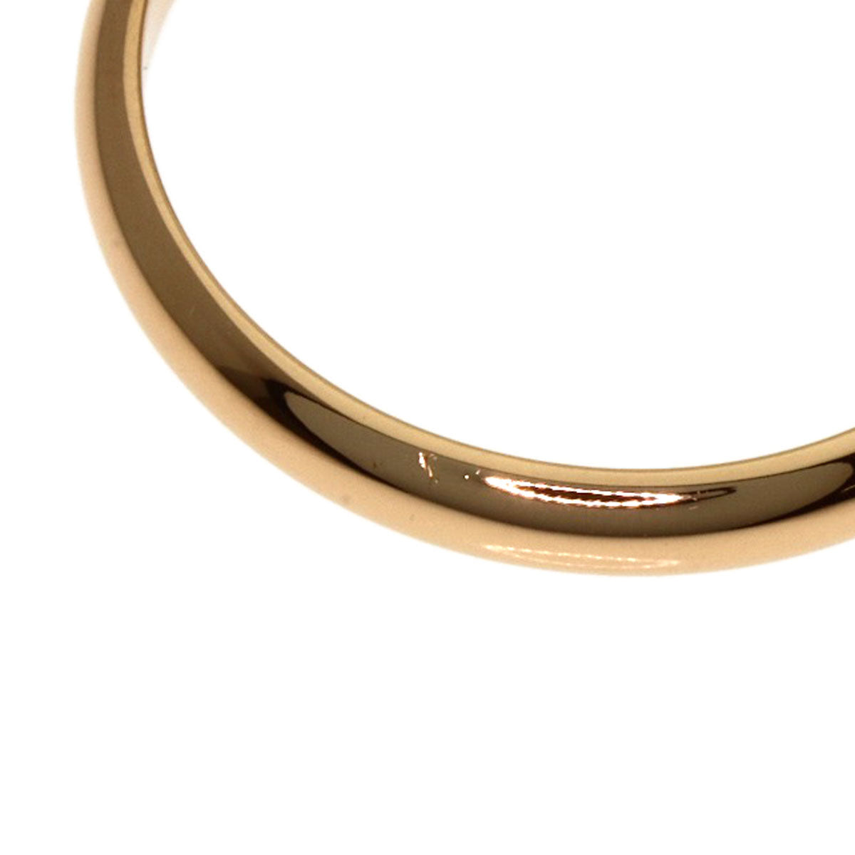 CARTIER 1895 Wedding 1P Diamond #55 Ring K18 Pink Gold Ladies [Used]