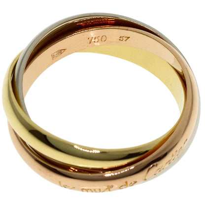 CARTIER Trinity #57 Ring K18 Yellow Gold K18 White GoldLadies [Used]