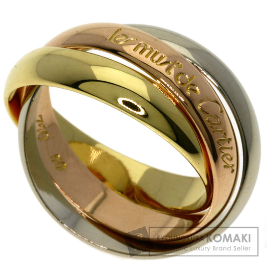 CARTIER Trinity #50 Ring K18 Yellow Gold K18 White GoldLadies [Used]