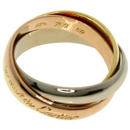 CARTIER Trinity #50 Ring K18 Yellow Gold K18 White GoldLadies [Used]