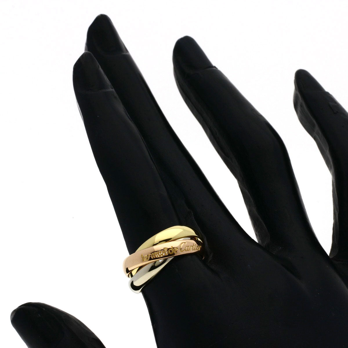 CARTIER Trinity #50 Ring K18 Yellow Gold K18 White GoldLadies [Used]