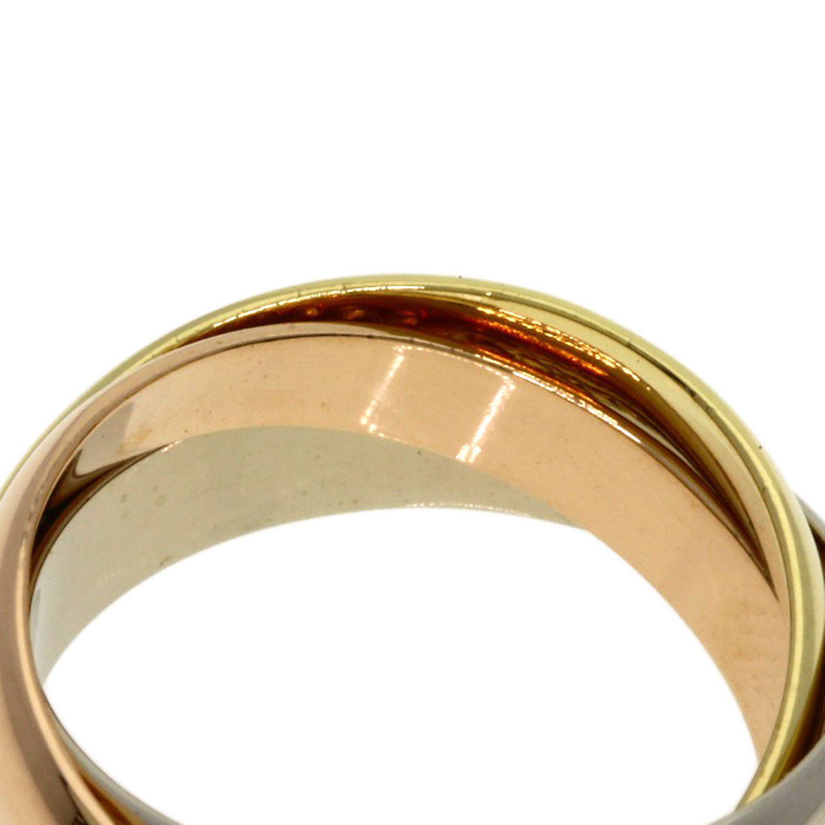CARTIER Trinity #50 Ring K18 Yellow Gold K18 White GoldLadies [Used]