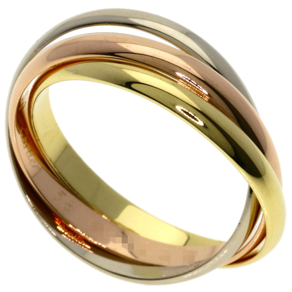 CARTIER Trinity SM #58 Ring K18 Yellow Gold K18 White GoldLadies [Used]