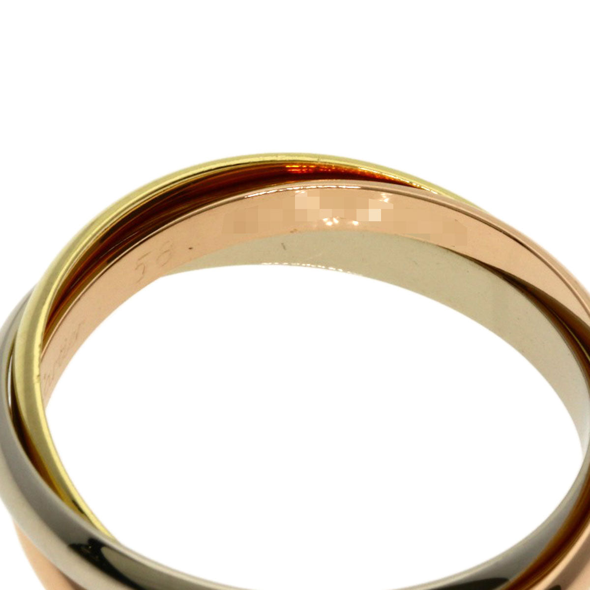 CARTIER Trinity SM #58 Ring K18 Yellow Gold K18 White GoldLadies [Used]