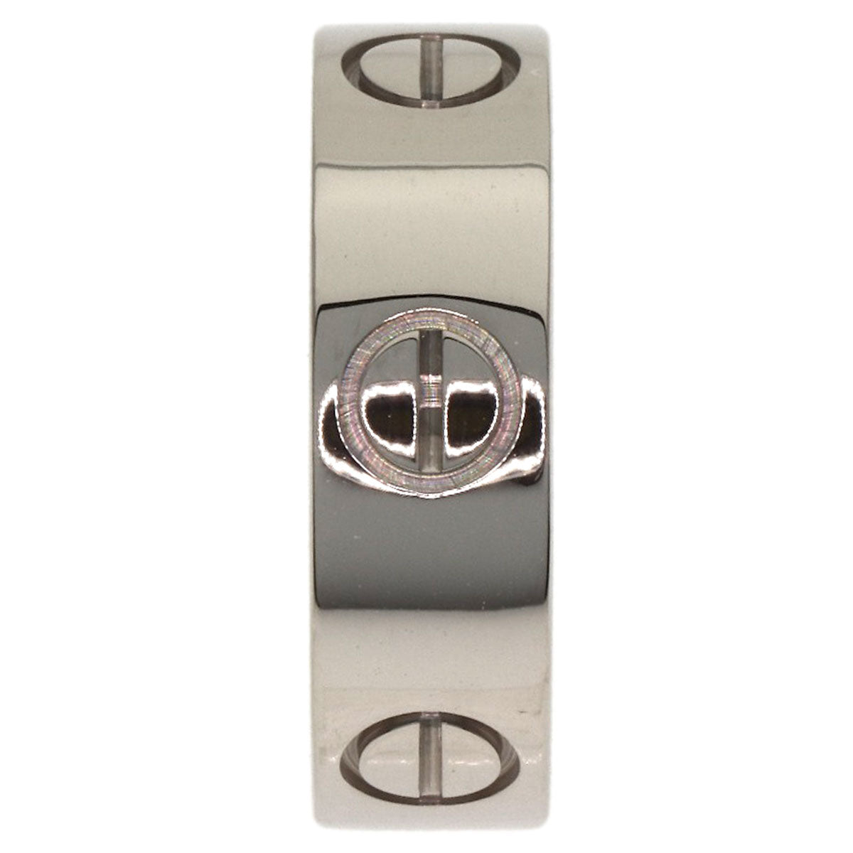 CARTIER love ring #49 Ring K18 White Gold Ladies [Used]