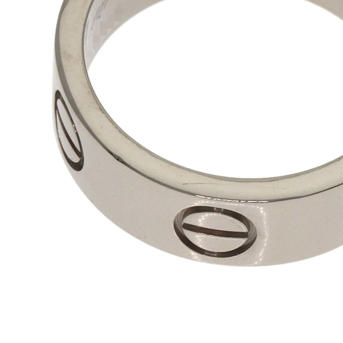 CARTIER love ring #49 Ring K18 White Gold Ladies [Used]