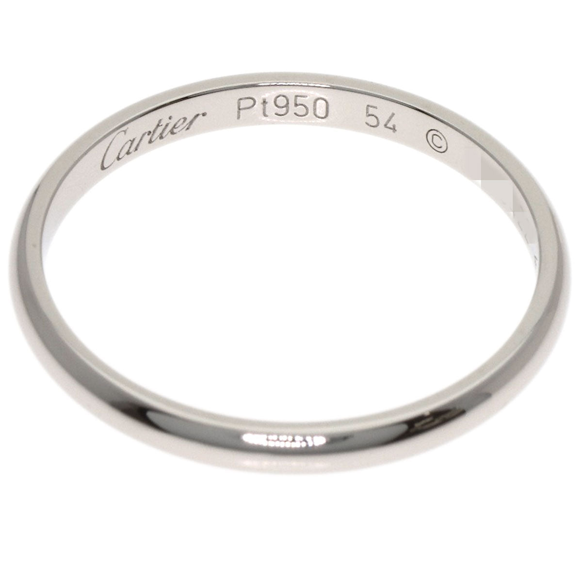 CARTIER Wedding # 54 Ring Platinum PT950 Ladies [Used]