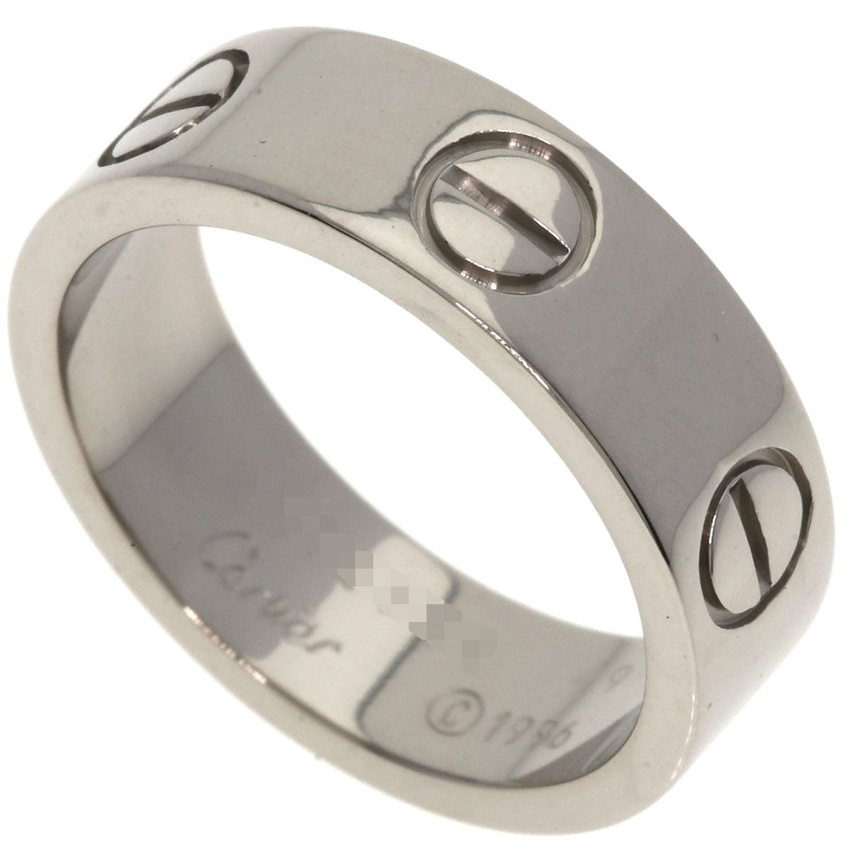 CARTIER love ring #49 Ring K18 White Gold Ladies [Used]