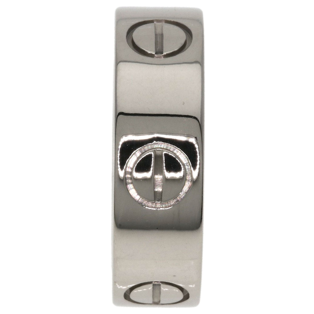 CARTIER love ring #49 Ring K18 White Gold Ladies [Used]