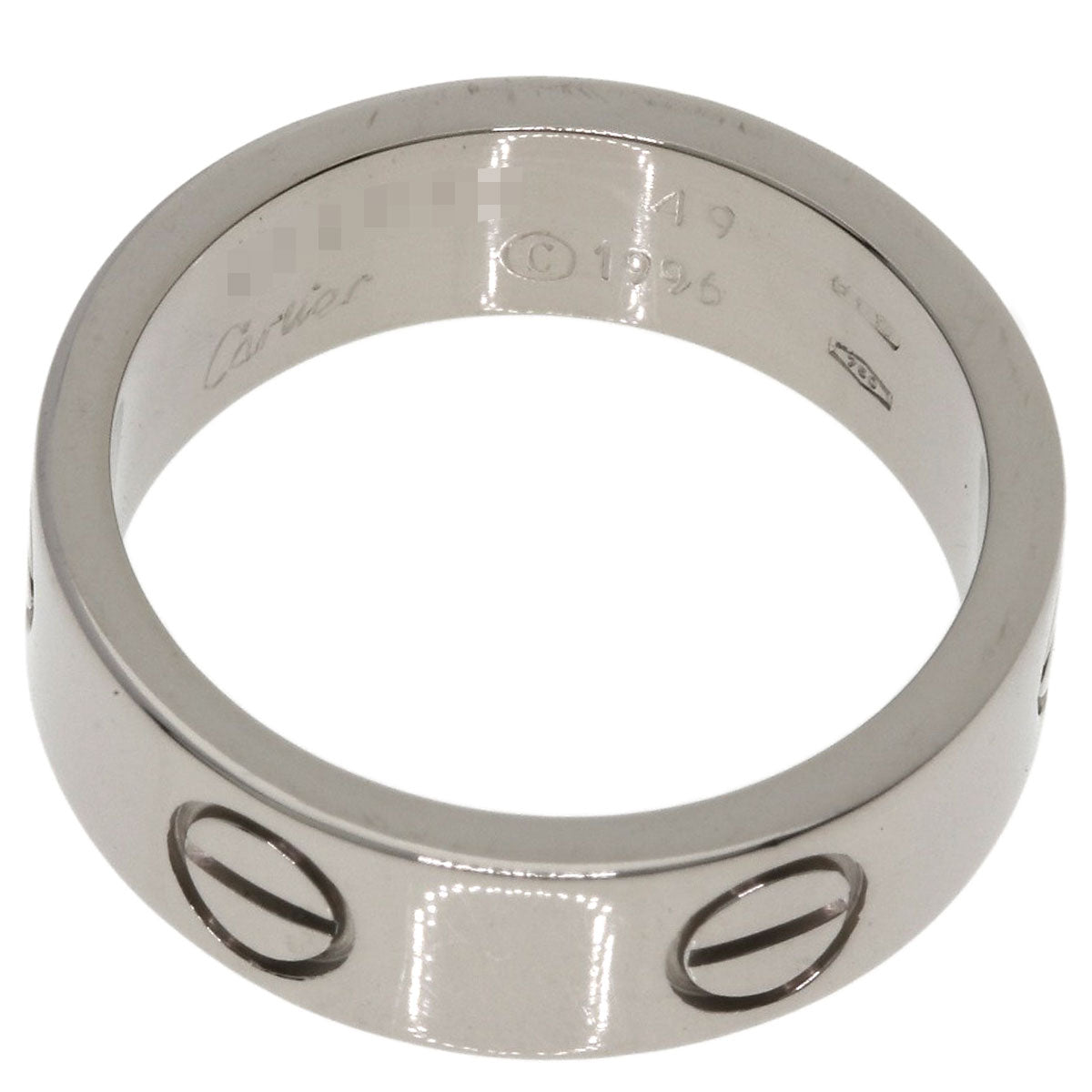 CARTIER love ring #49 Ring K18 White Gold Ladies [Used]