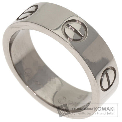 CARTIER love ring #51 Ring K18 White Gold Ladies [Used]