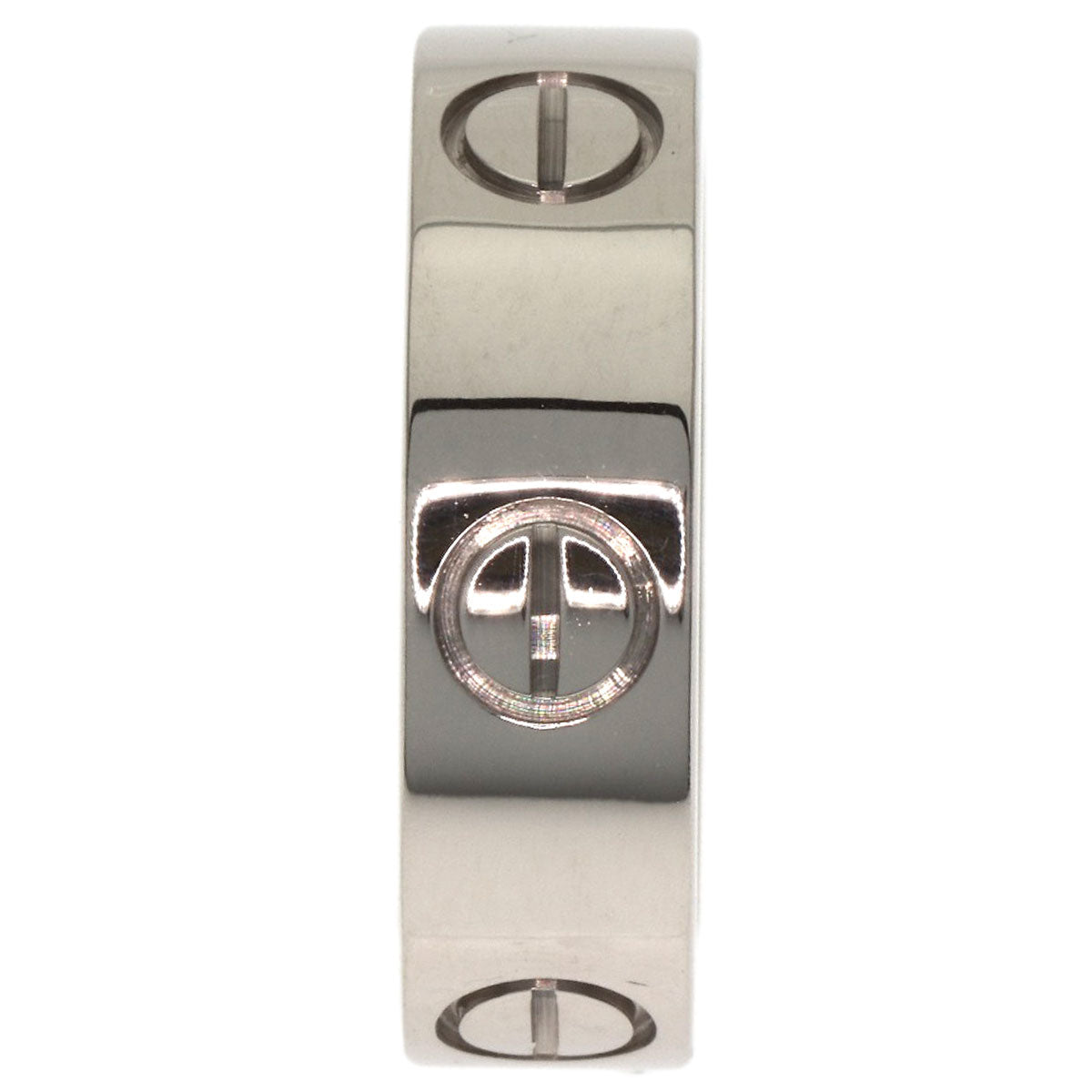 CARTIER love ring #51 Ring K18 White Gold Ladies [Used]