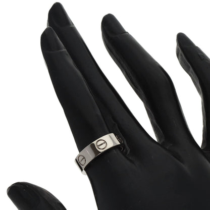 CARTIER love ring #51 Ring K18 White Gold Ladies [Used]