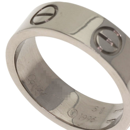 CARTIER love ring #51 Ring K18 White Gold Ladies [Used]