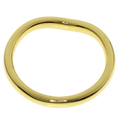 TIFFANY&Co. Curved band Diamond Ring K18 Yellow Gold Ladies [Used]